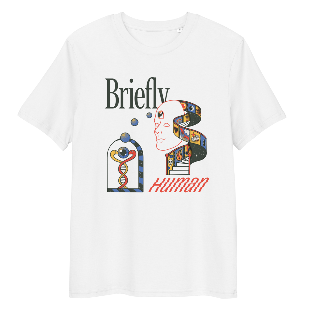 Briefly Human, Unisex Organic Cotton T-shirt
