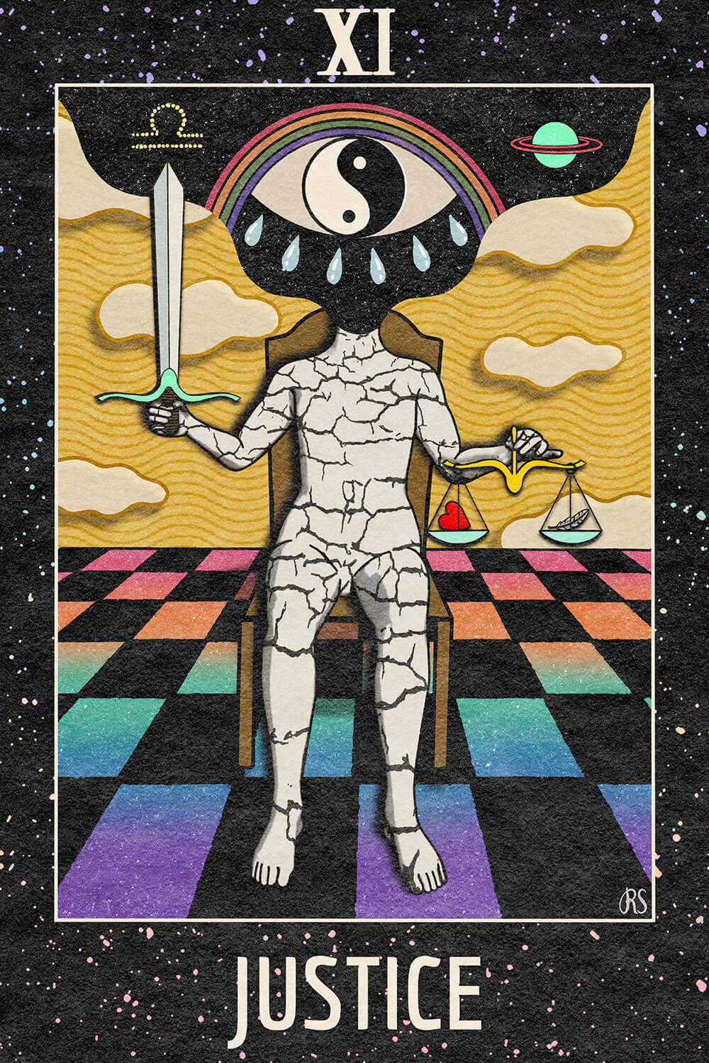 ‘Justice’ Tarot Art Print
