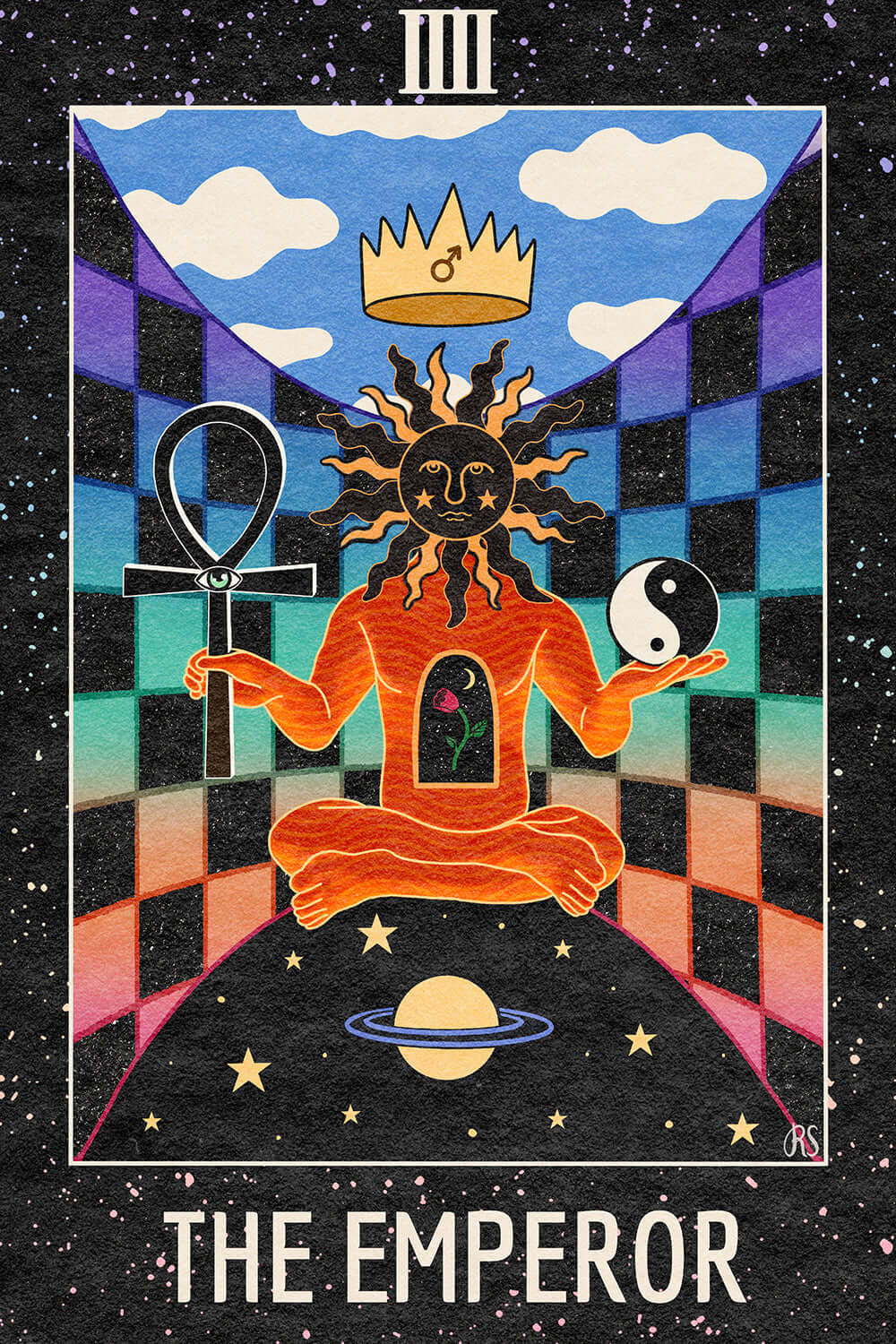 ‘The Emperor’ Tarot Art Print