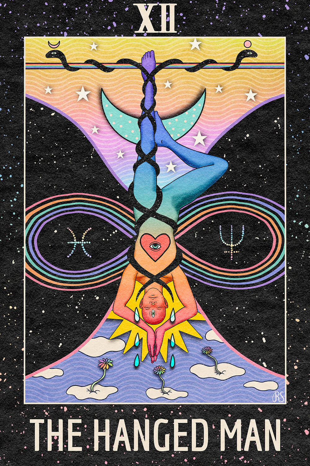 ‘The Hanged Man’ Tarot Art Print