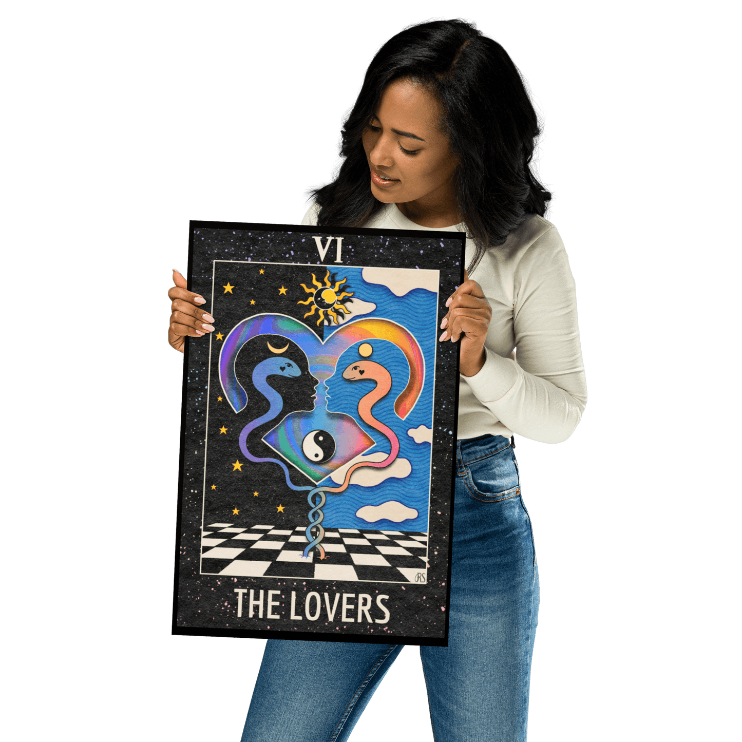 ‘The Lovers’ Tarot Art Print