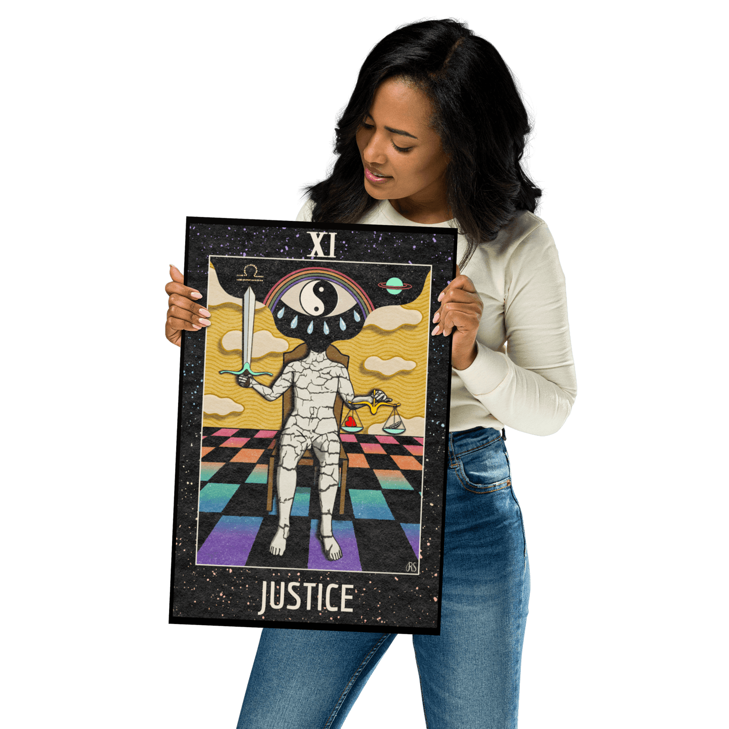 ‘Justice’ Tarot Art Print