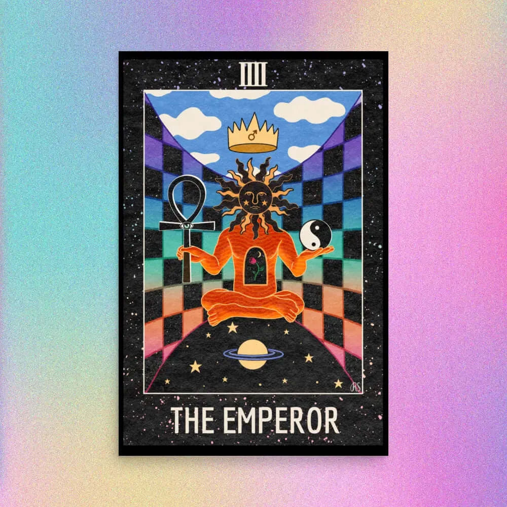 ‘The Emperor’ Tarot Art Print 2023 Worldwide Shipping