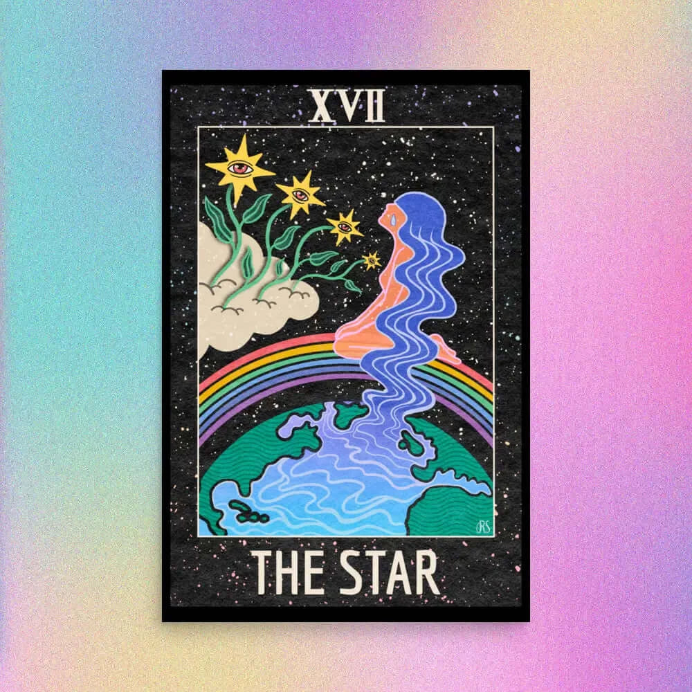 ’The Star’ Tarot Art Print 2023 Worldwide Shipping