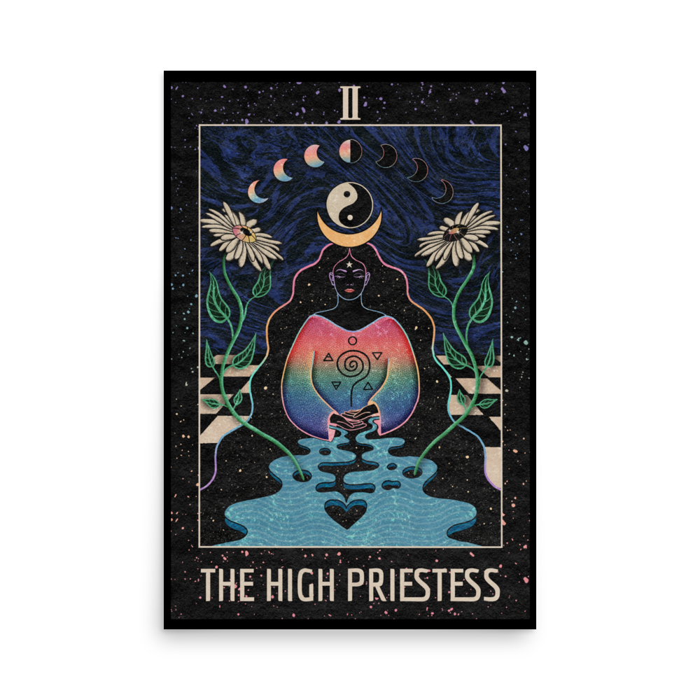 ‘The High Priestess’ Tarot Art Print