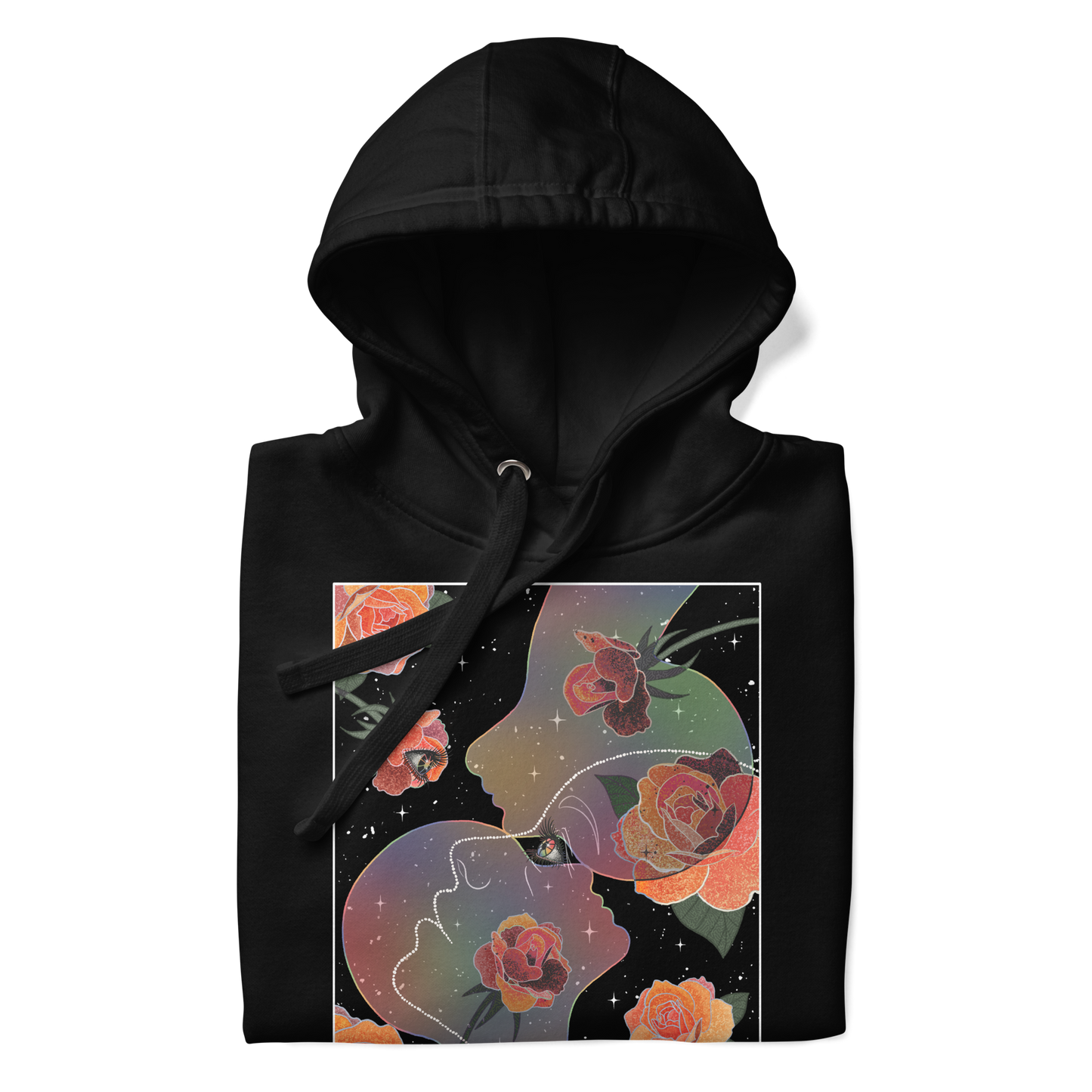 “Where Eyes Meet, Worlds Unfold” Unisex Hoodie