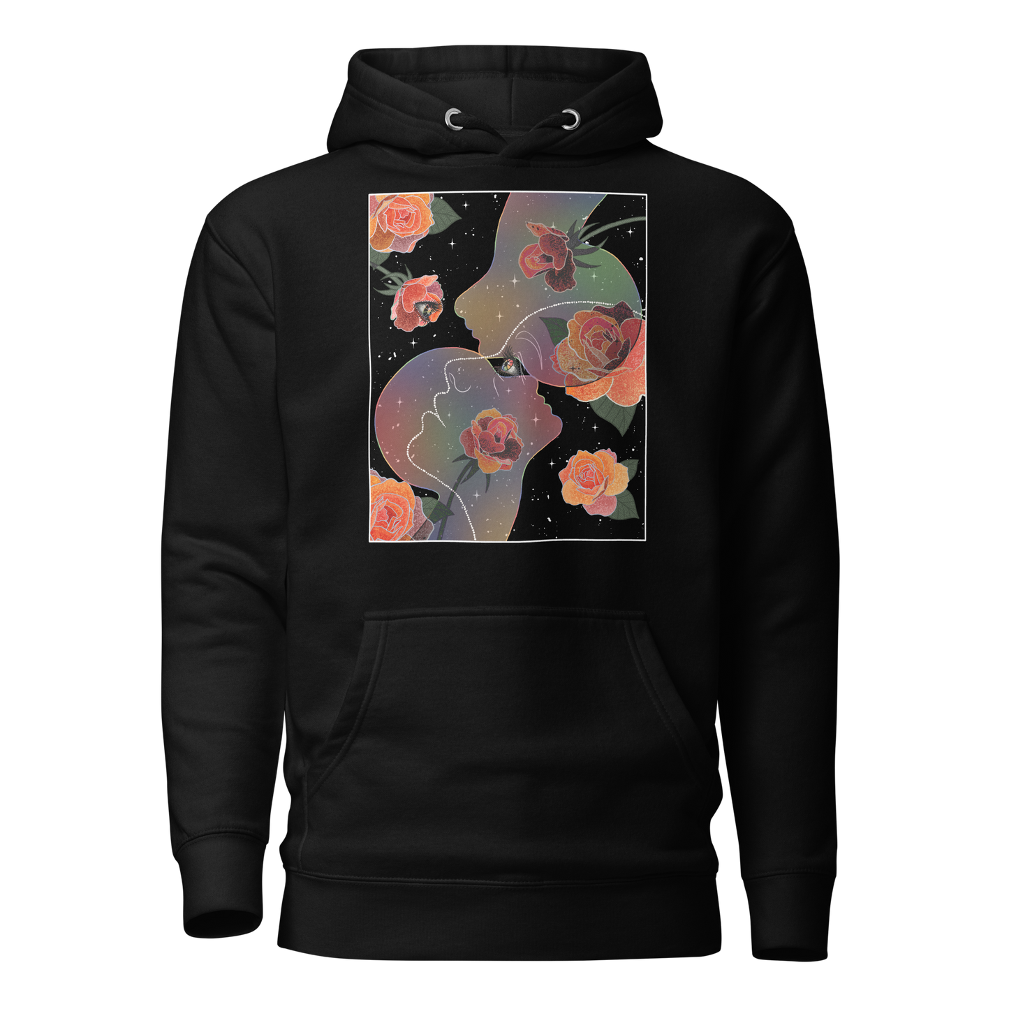 “Where Eyes Meet, Worlds Unfold” Unisex Hoodie