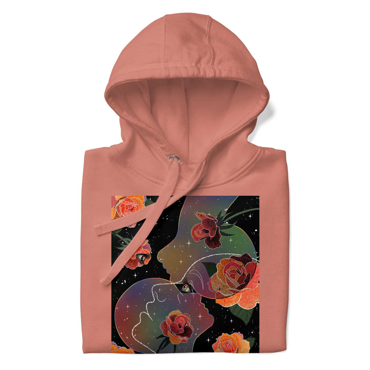 “Where Eyes Meet, Worlds Unfold” Unisex Hoodie