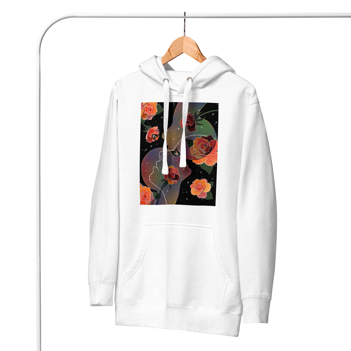 “Where Eyes Meet, Worlds Unfold” Unisex Hoodie