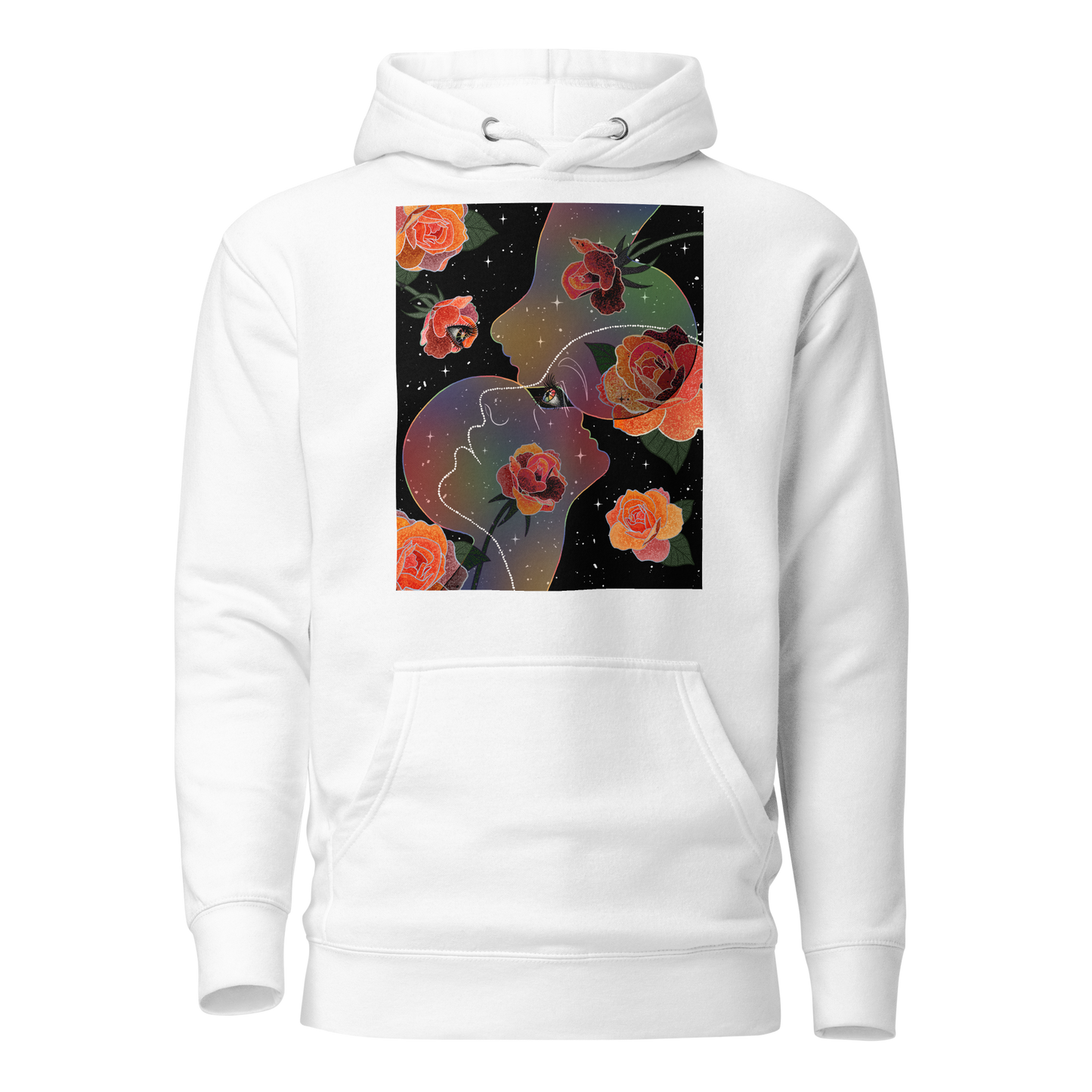 “Where Eyes Meet, Worlds Unfold” Unisex Hoodie