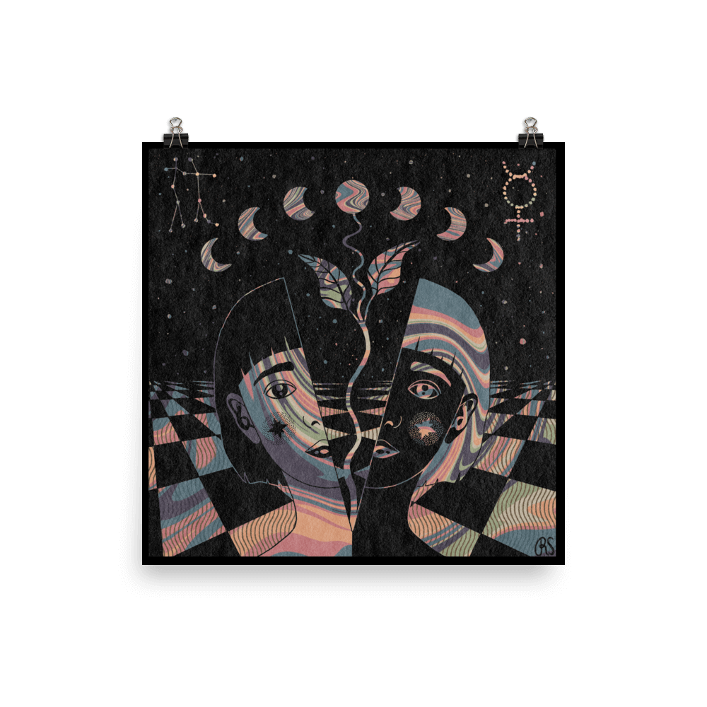 'Moon In Gemini' Art Print