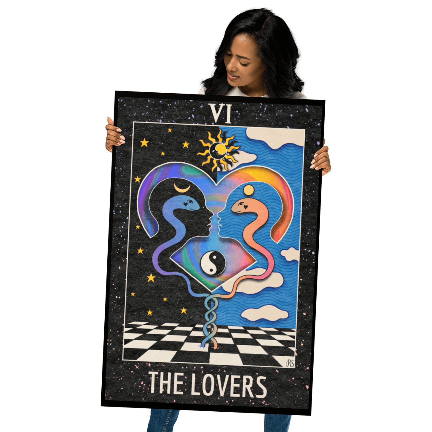 ‘The Lovers’ Tarot Art Print