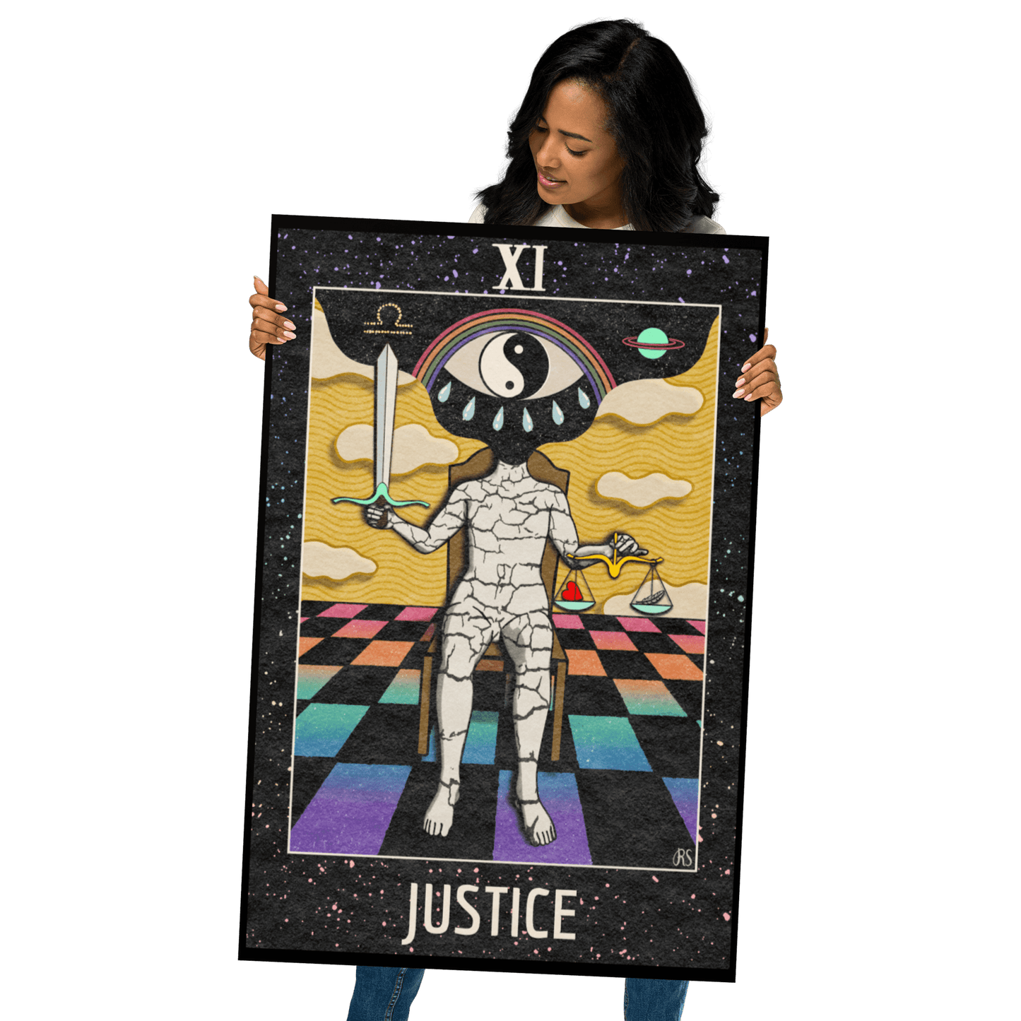 ‘Justice’ Tarot  Art Print