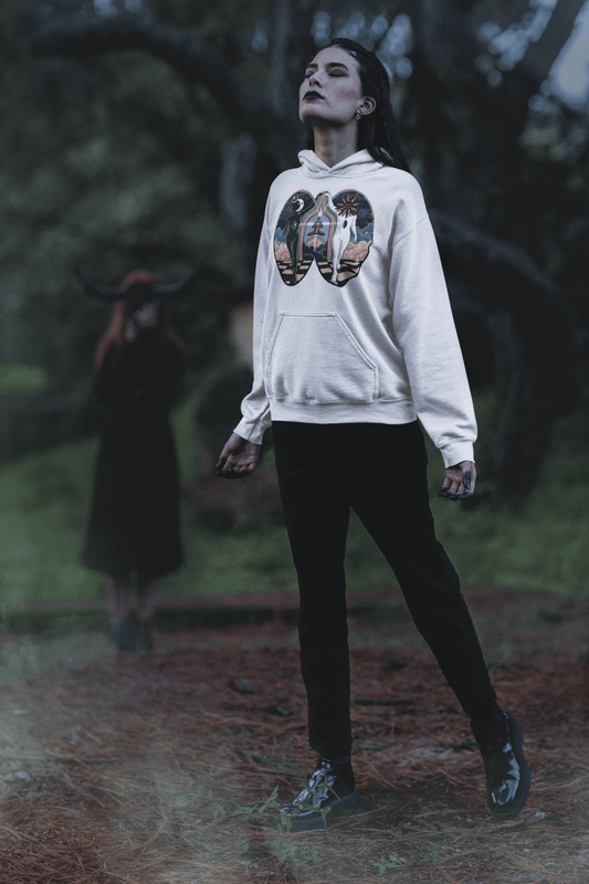 'Centered and Grounded' Cotton Blend Unisex Hoodie