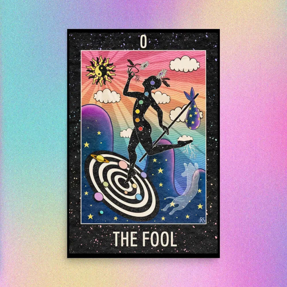 ’The Fool’ Tarot Art Print 2023 Worldwide Shipping
