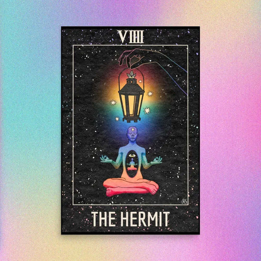 ‘The Hermit’ Tarot Art Print 2023 Worldwide Shipping