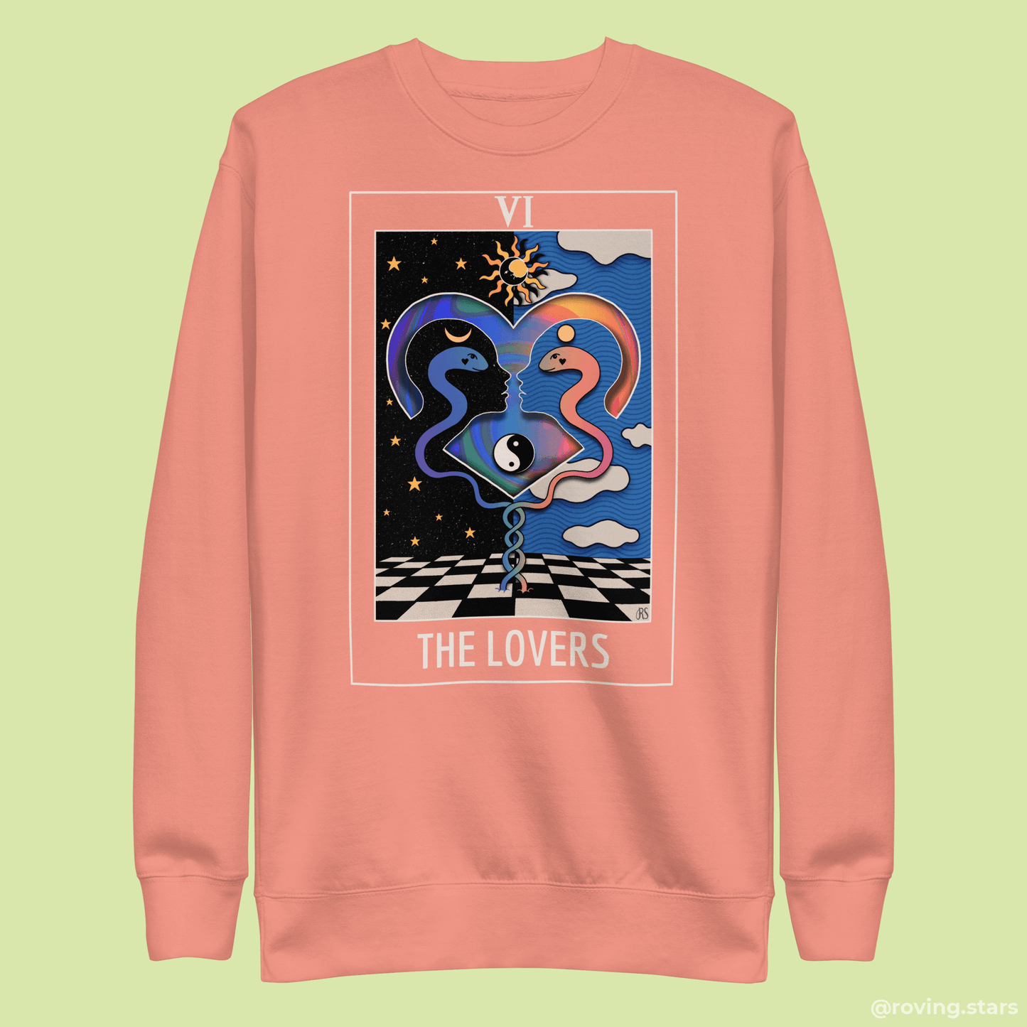 ’The Lovers’ Cotton Blend Unisex Sweatshirt 2023 Worldwide