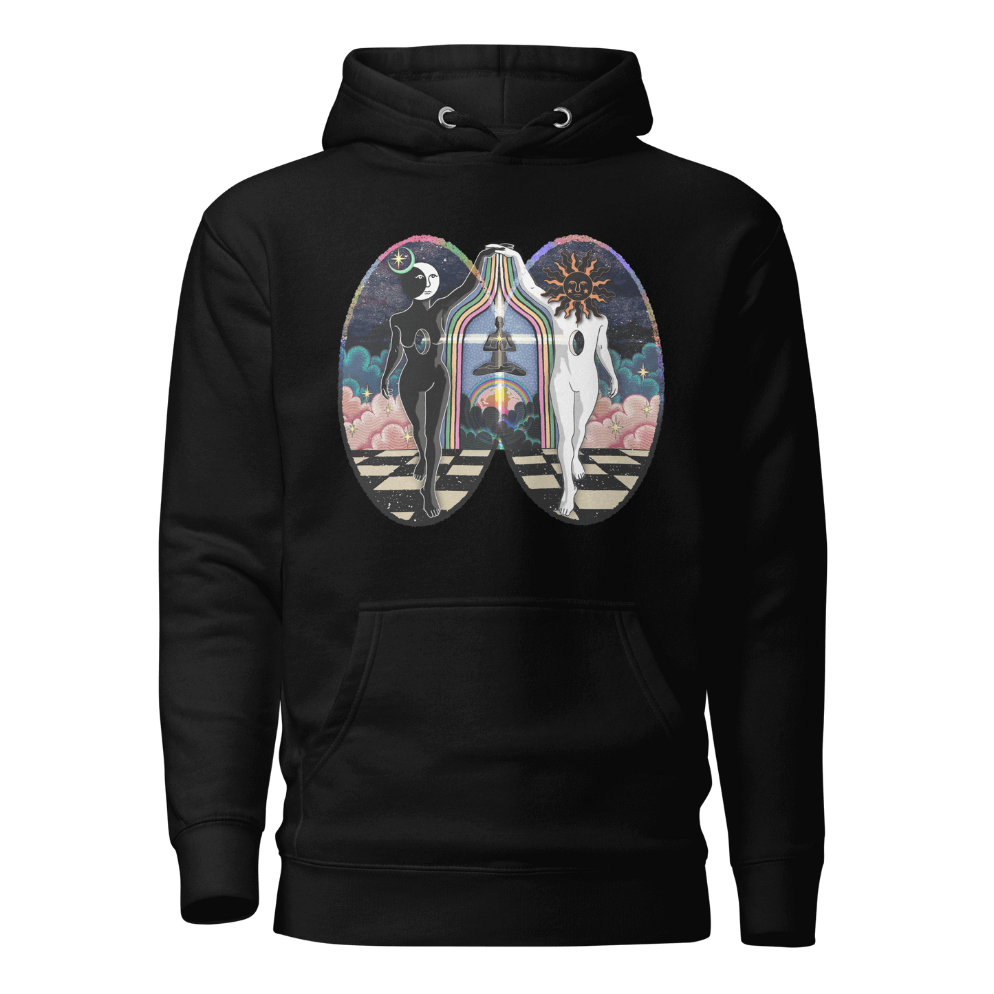 'Centered and Grounded' Cotton Blend Unisex Hoodie