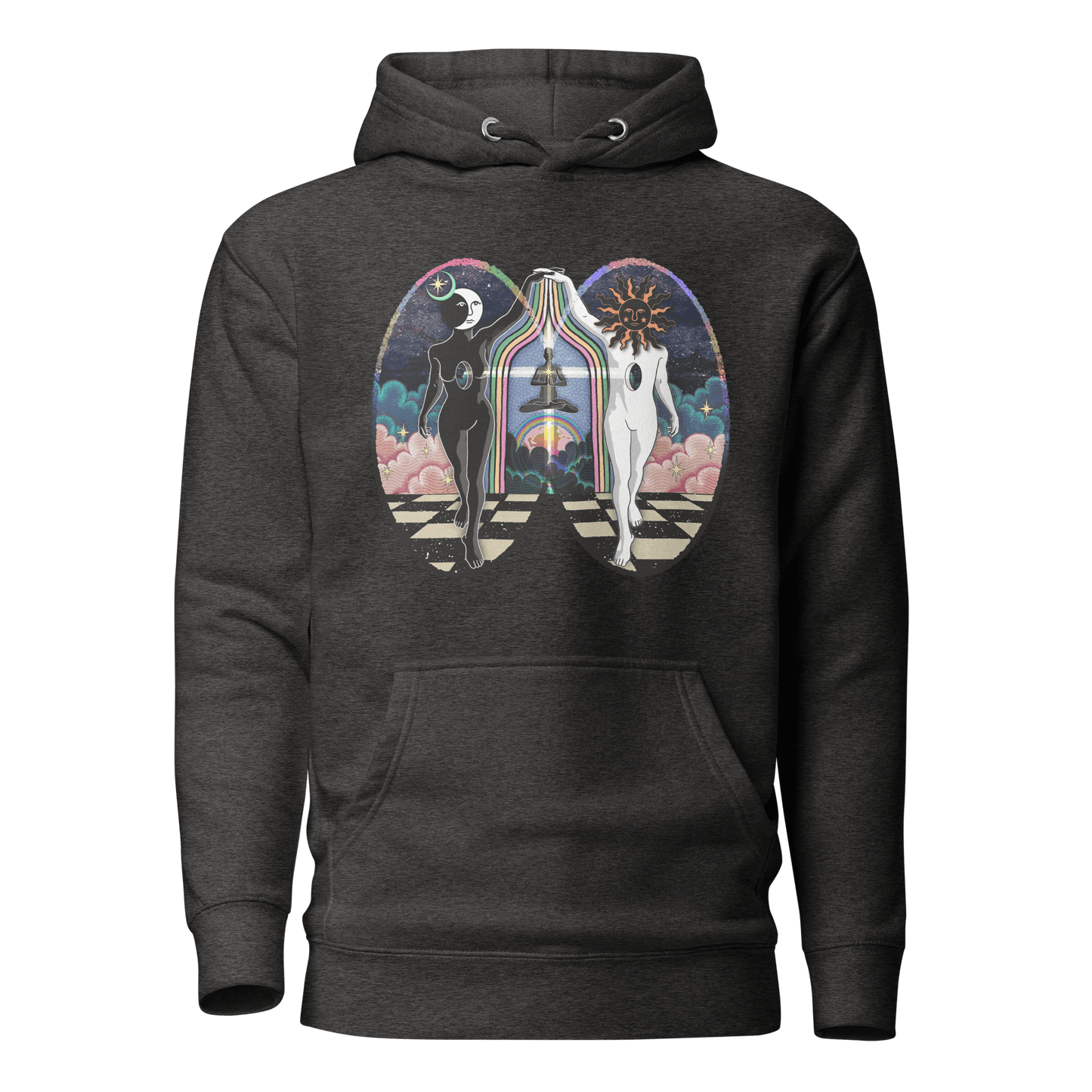 'Centered and Grounded' Cotton Blend Unisex Hoodie