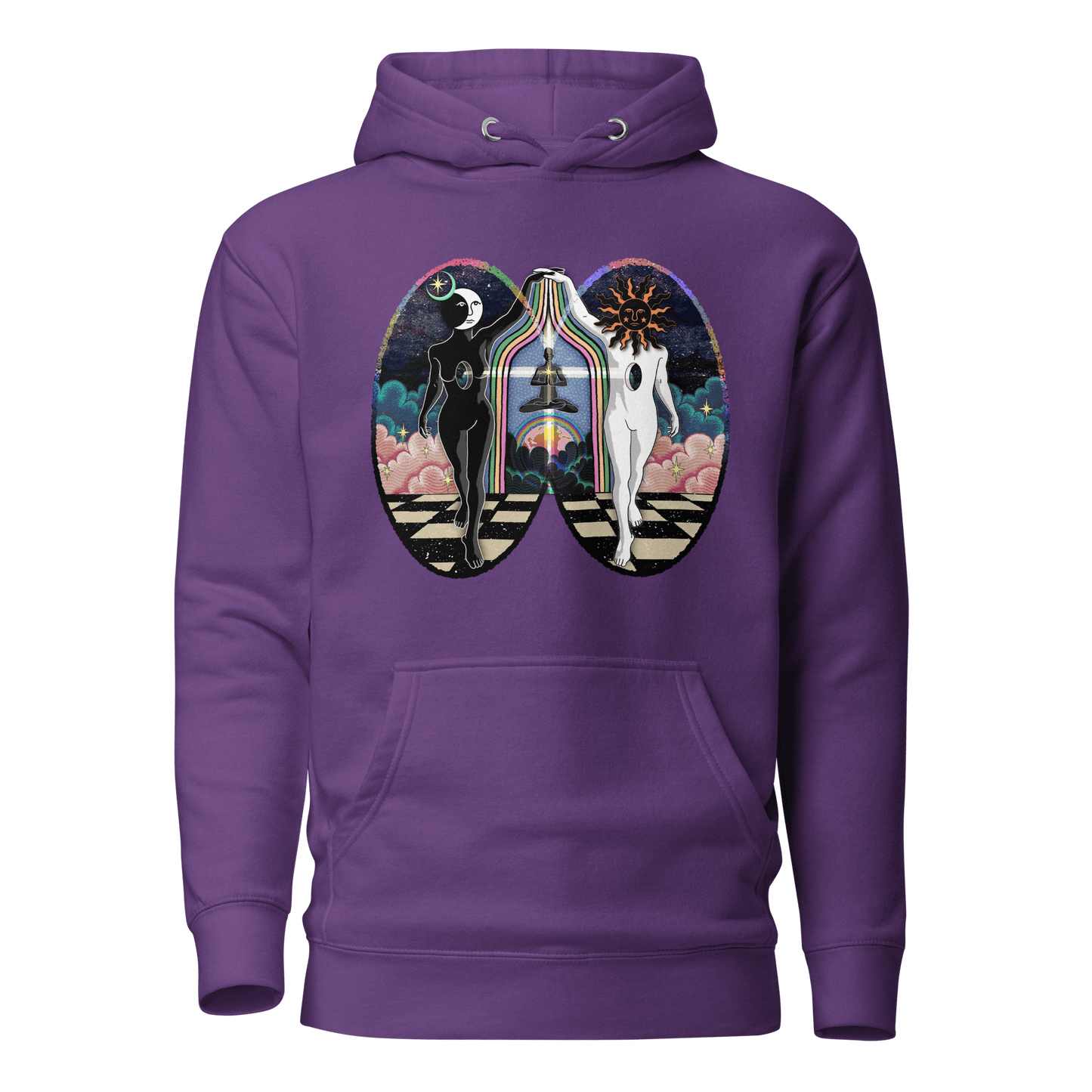 'Centered and Grounded' Cotton Blend Unisex Hoodie