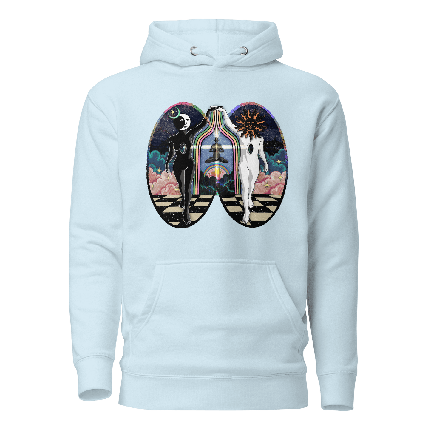 'Centered and Grounded' Cotton Blend Unisex Hoodie